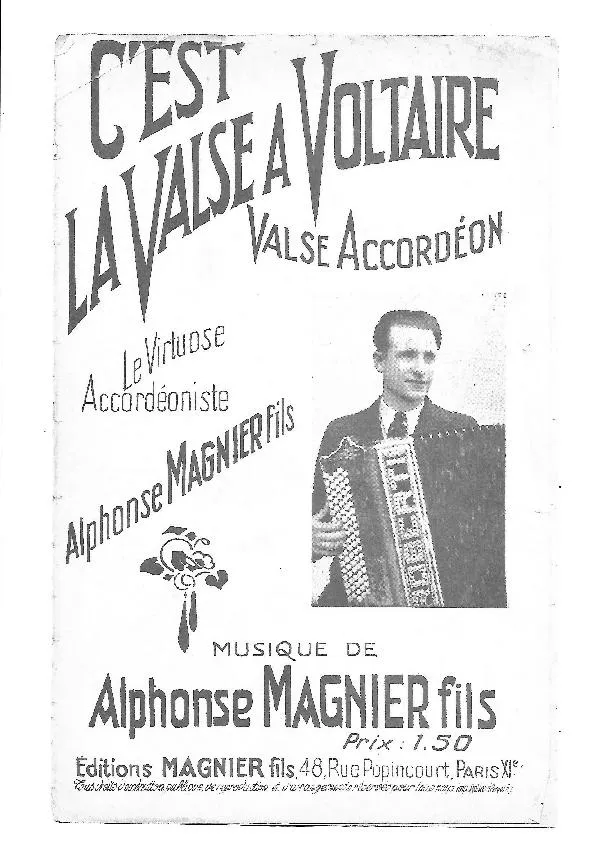 télécharger la partition d'accordéon C'est la valse à Voltaire au format PDF