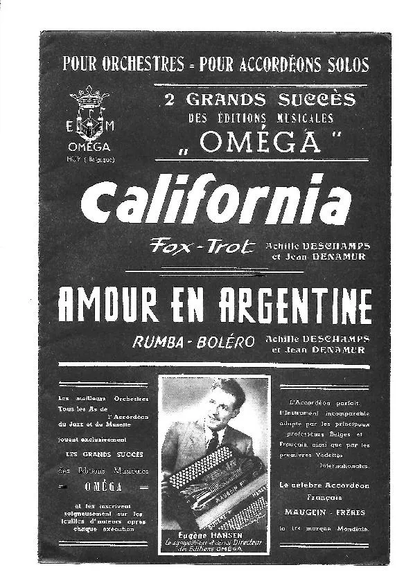 télécharger la partition d'accordéon Amour en Argentine (Orchestration Complète) (Rumba Boléro) au format PDF