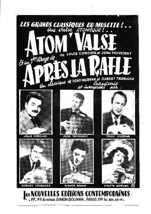 télécharger la partition d'accordéon Atom' Valse au format PDF