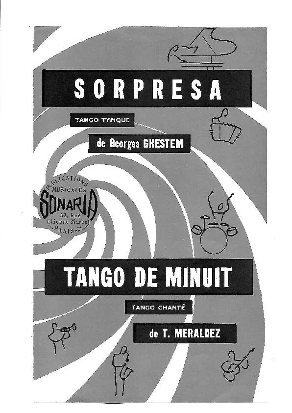 télécharger la partition d'accordéon Tango de minuit (Orchestration) (Tango Typique Chanté) au format PDF