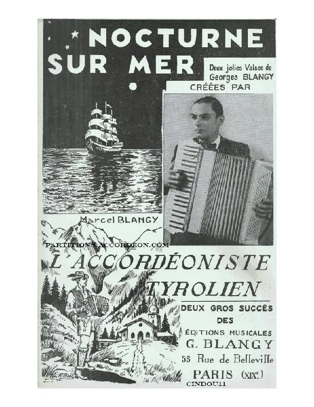 télécharger la partition d'accordéon L'Accordéoniste Tyrolien  au format PDF