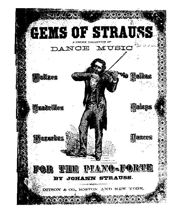 télécharger la partition d'accordéon Gems of Strauss : A choice collection of Dance Music : For the Piano Forte au format PDF