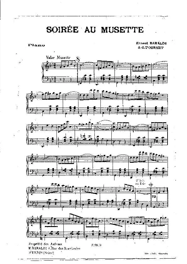 télécharger la partition d'accordéon Soirée au musette (Valse Musette) au format PDF
