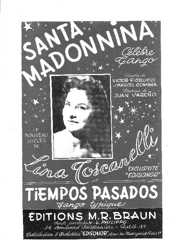 télécharger la partition d'accordéon Santa Madonnina (Bandonéon A + B) (Tango) au format PDF