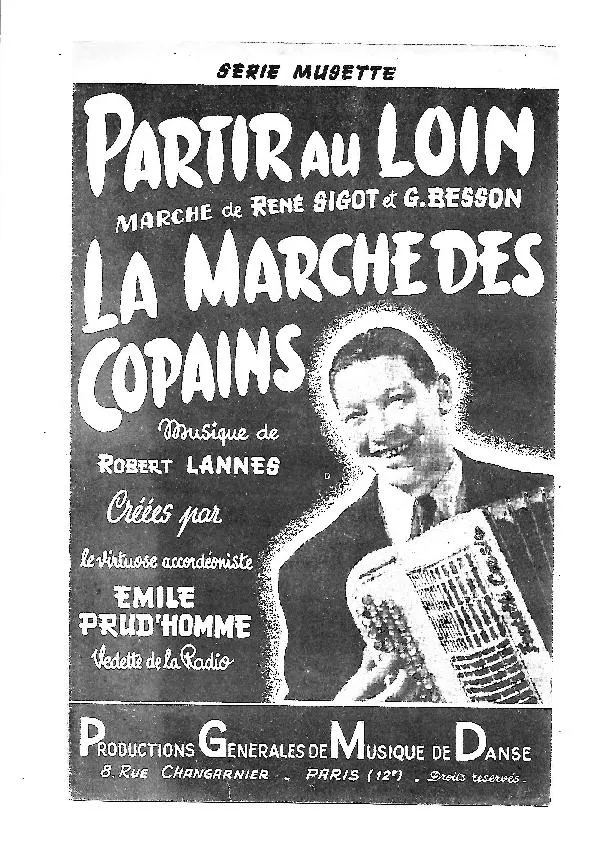 télécharger la partition d'accordéon Partir au loin + Belle Gitane (Fox Marche + Paso Doble 3/4) au format PDF