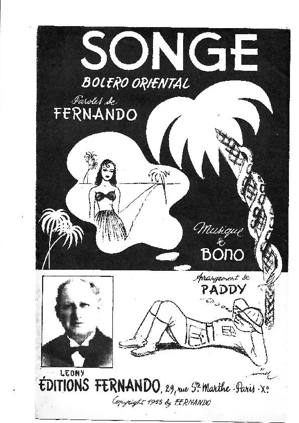 télécharger la partition d'accordéon Songe (Arrangement : Paddy) (Boléro Oriental / Rumba) au format PDF