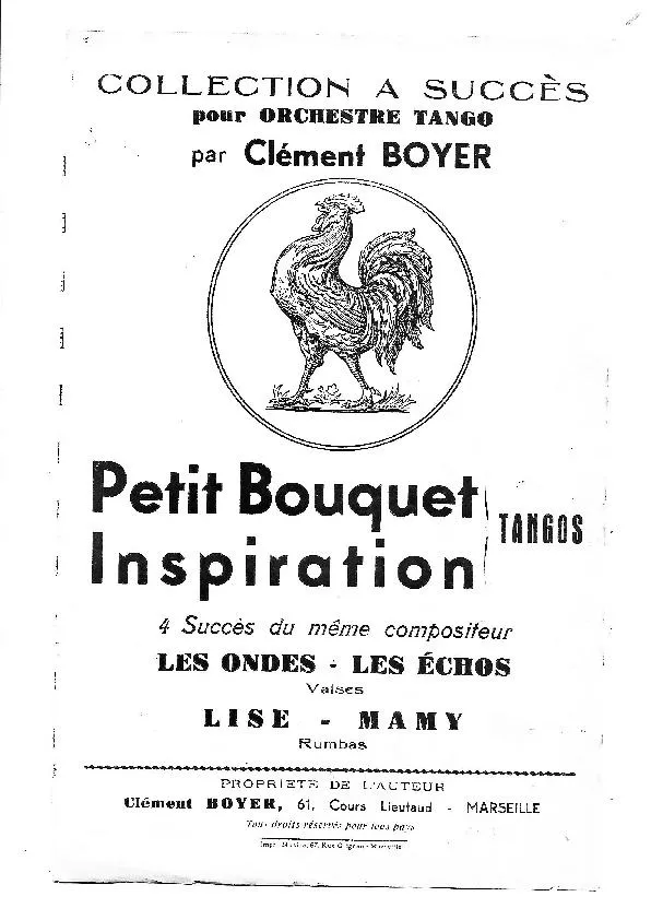 télécharger la partition d'accordéon Petit bouquet (Tango) au format PDF