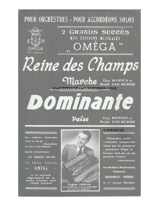 télécharger la partition d'accordéon Reine des champs (Orchestration Complète) (Marche) au format PDF