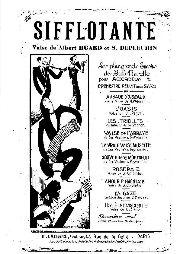 télécharger la partition d'accordéon Sifflotante (Valse) au format PDF