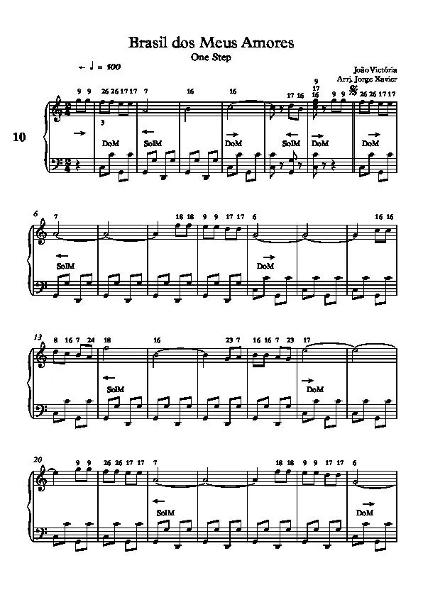 télécharger la partition d'accordéon Brasil dos Meus Amores (Arrangement : Jorge Xavier) (One Step) au format PDF