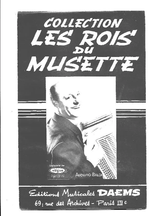 télécharger la partition d'accordéon Collection les rois du musette : Le merle noir + Tango du gardian + Tango oublié + Belina + Petite java + Horizons lointains + Les billets de mille) (7 Titres) au format PDF