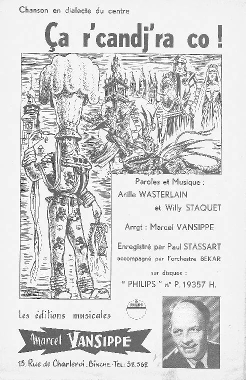 télécharger la partition d'accordéon Ça r'candj'ra co (Ça rechangera encore) (Arrangement : Marcel Vansippe) (Chanson en dialecte du centre par : Paul Stassart) (One Step) au format PDF