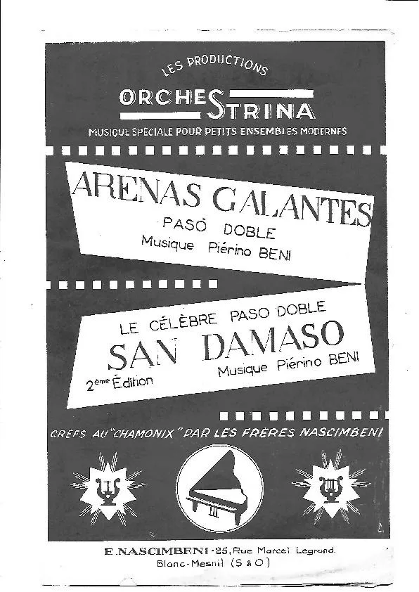télécharger la partition d'accordéon Arenas galantes (Orchestration) (Paso Doble) au format PDF