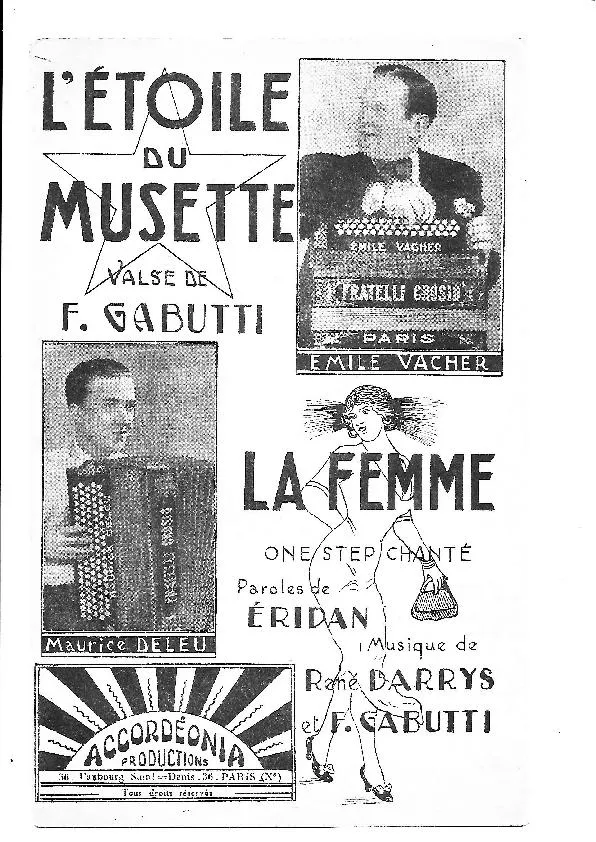 télécharger la partition d'accordéon L'étoile du musette (Orchestration) (Valse) au format PDF