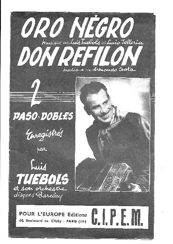 télécharger la partition d'accordéon Don Refilon (Arrangement : Pedro Salverro) (Orchestration Complète) (Paso Doble) au format PDF