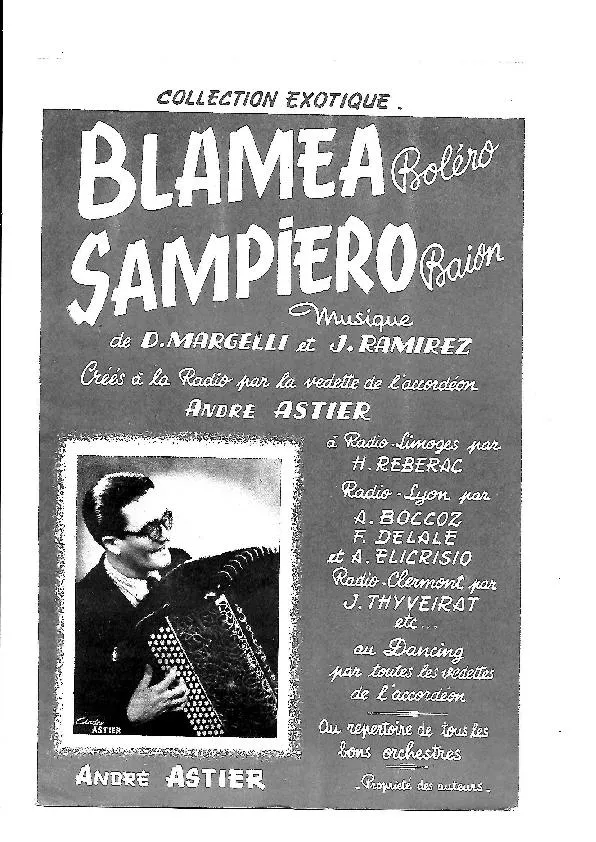 télécharger la partition d'accordéon Sampiero (Créé par : André Astier) (Orchestration) (Baïon) au format PDF