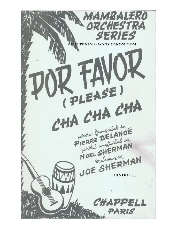 télécharger la partition d'accordéon Por Favor (Please) (Orchestration Complète) (Cha Cha) au format PDF