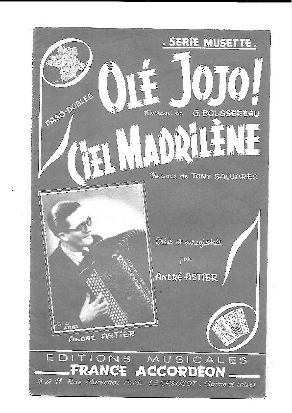 télécharger la partition d'accordéon Ciel Madrilène (Créé par : André Astier) (Orchestration) (Paso Doble) au format PDF