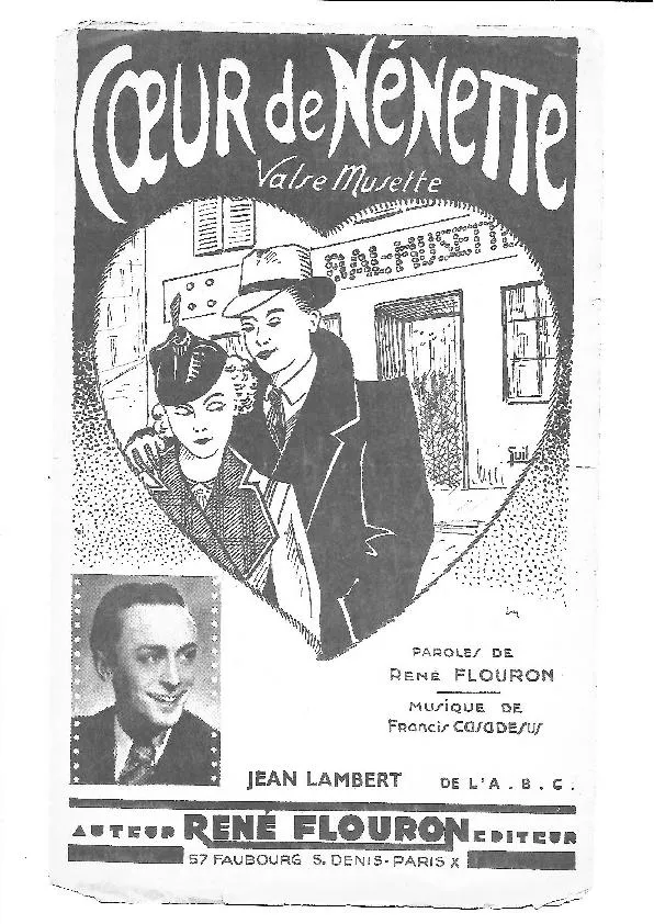 télécharger la partition d'accordéon Coeur de nénette (Valse Musette) au format PDF