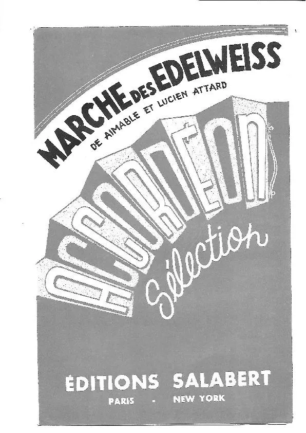 télécharger la partition d'accordéon Marche des Edelweiss au format PDF