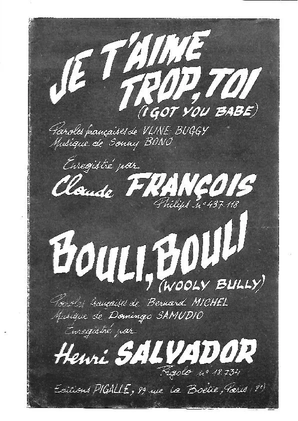 télécharger la partition d'accordéon Bouli Bouli (Wooly Bully) (Chant : Henri Salvador) (Orchestration Complète) au format PDF