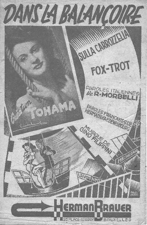 télécharger la partition d'accordéon Dans la balançoire (Sulla carrozzella) (Création : Tohama) (Fox Trot) au format PDF