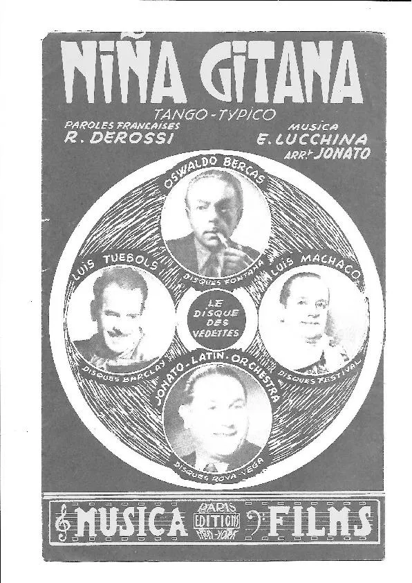 télécharger la partition d'accordéon Niña Gitana (Arrangement : Jonato) (Orchestration Complète) (Tango Typico) au format PDF