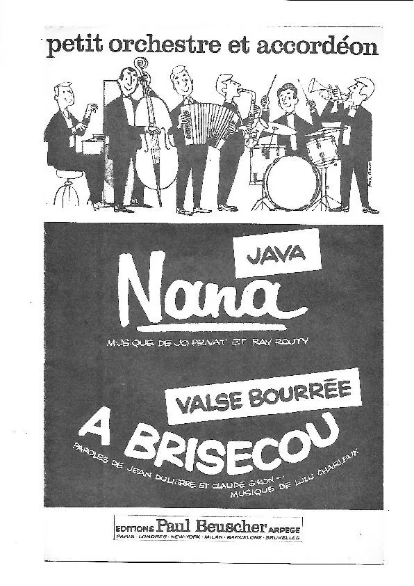 télécharger la partition d'accordéon A Brisecou (Orchestration) (Valse Bourrée) au format PDF