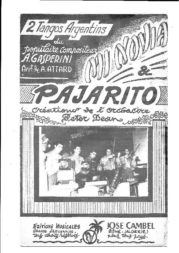 télécharger la partition d'accordéon La Novia (Arrangement : Auguste Attard) (Orchestration) (Tango Argentin) au format PDF