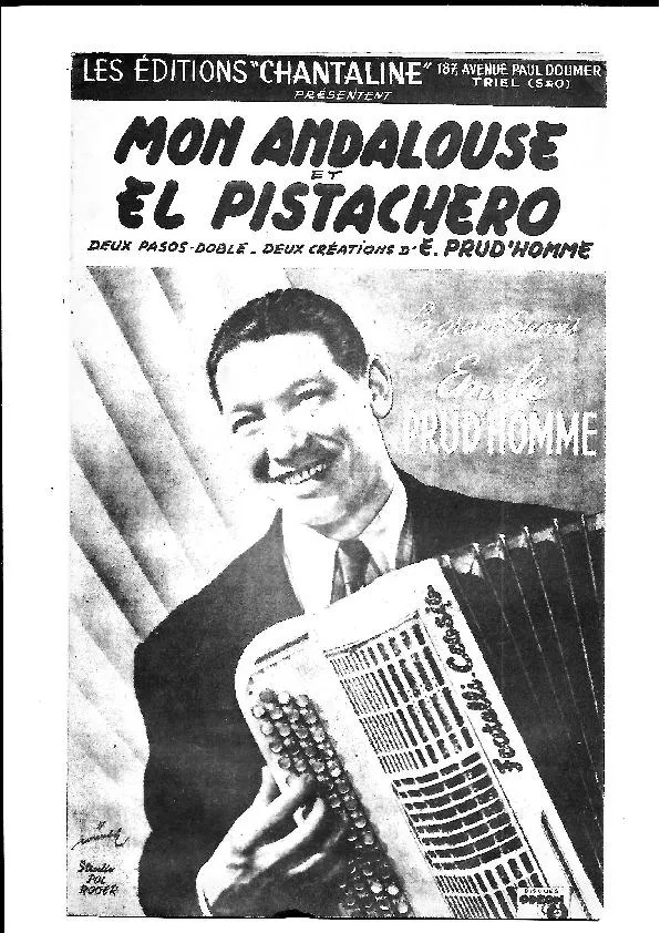 télécharger la partition d'accordéon Mon Andalouse (Orchestration) (Paso Doble) au format PDF