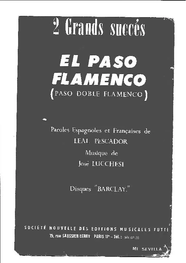 télécharger la partition d'accordéon El paso flamenco (Orchestration) (Paso Doble Flamenco) au format PDF