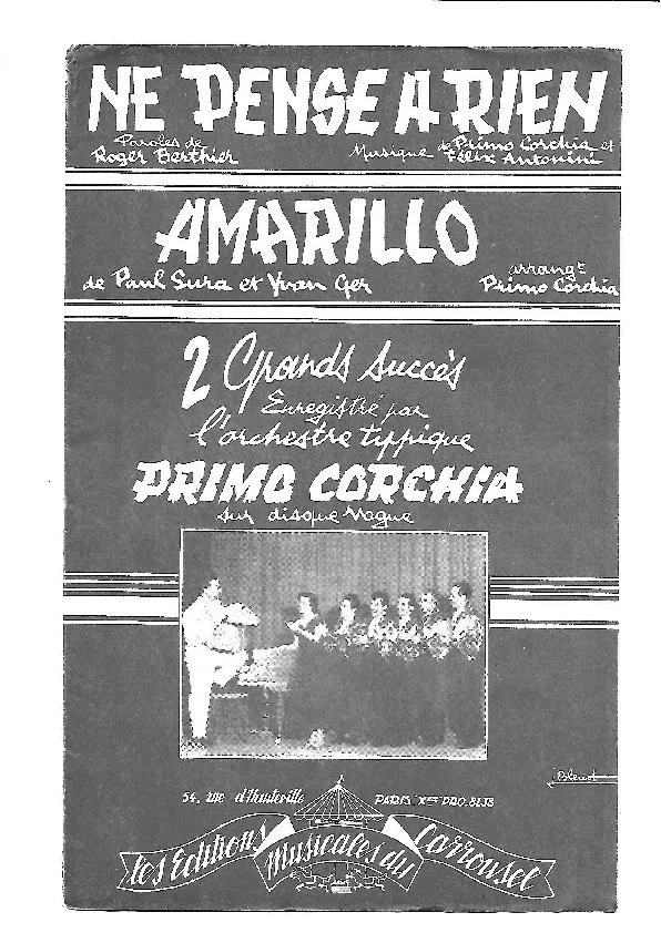 télécharger la partition d'accordéon Amarillo (Arrangement : Primo Corchia) (Orchestration) (Tango Typique) au format PDF