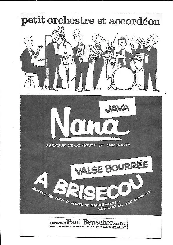 télécharger la partition d'accordéon Nana (Orchestration) (Java) au format PDF