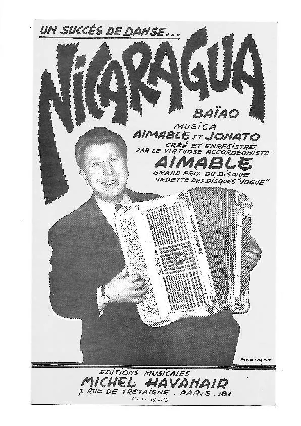 télécharger la partition d'accordéon Nicaragua (Sur les motifs de la chanson de : Michel Havanair) (Orchestration) (Baïon) au format PDF