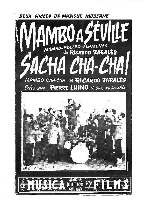 télécharger la partition d'accordéon Sacha Cha Cha (Créé par : Pierre Luino et son ensemble) (Orchestration) (Mambo Cha Cha) au format PDF