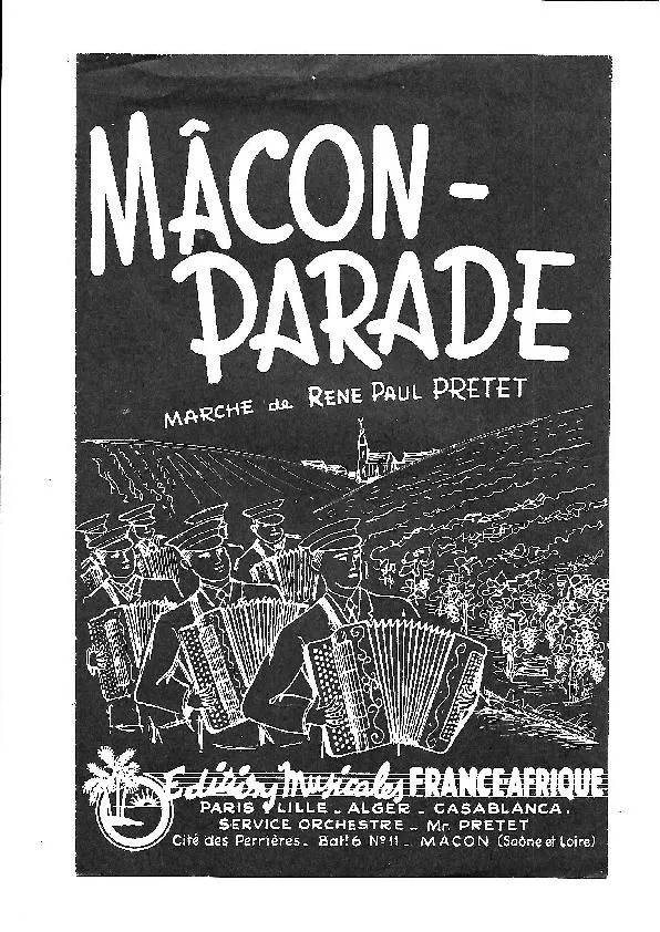 télécharger la partition d'accordéon Mâcon Parade (Marche) au format PDF