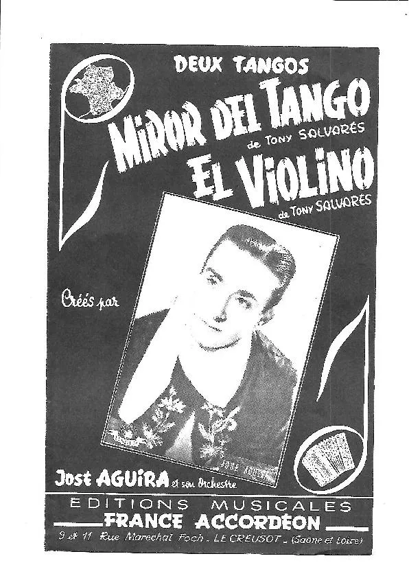 télécharger la partition d'accordéon El Violino (Créé par : José Aguira et son orchestre) (Tango) au format PDF