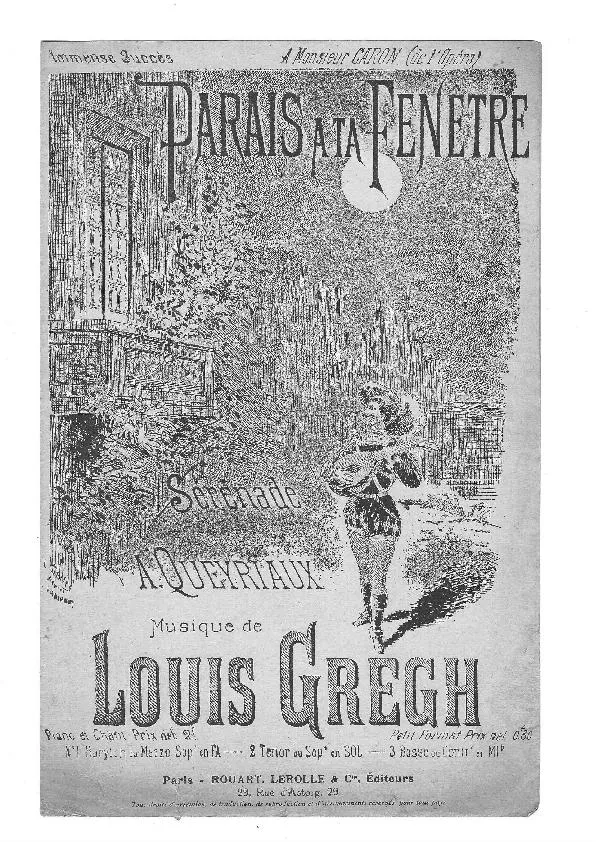 télécharger la partition d'accordéon Parais à ta fenêtre (Chant : Jean Planel) (Sérénade) au format PDF