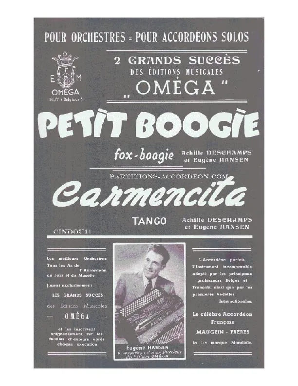 télécharger la partition d'accordéon Carmencita (Orchestration Complète) (Tango) au format PDF