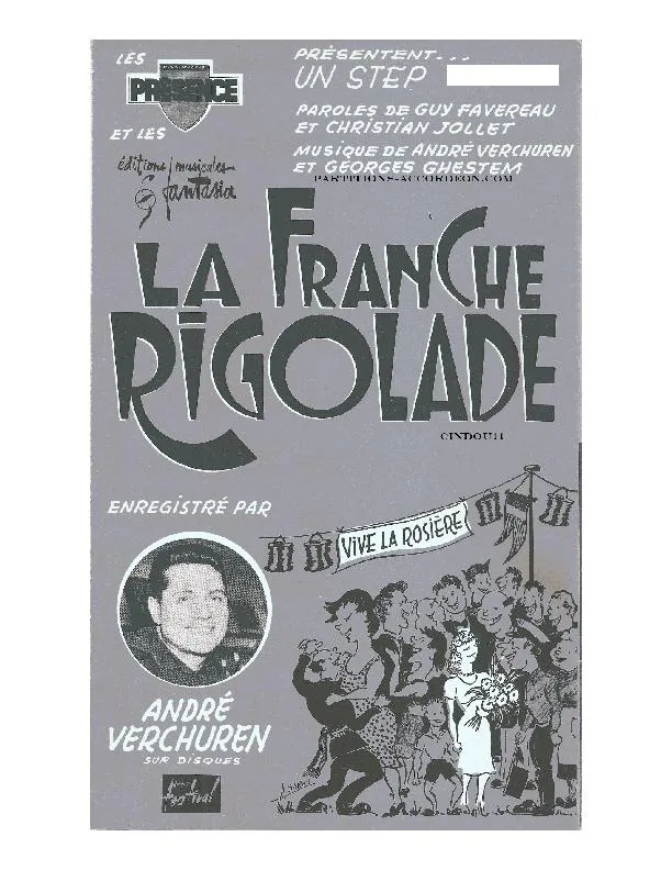 télécharger la partition d'accordéon La franche rigolade (Orchestration Complète) (Marche) au format PDF