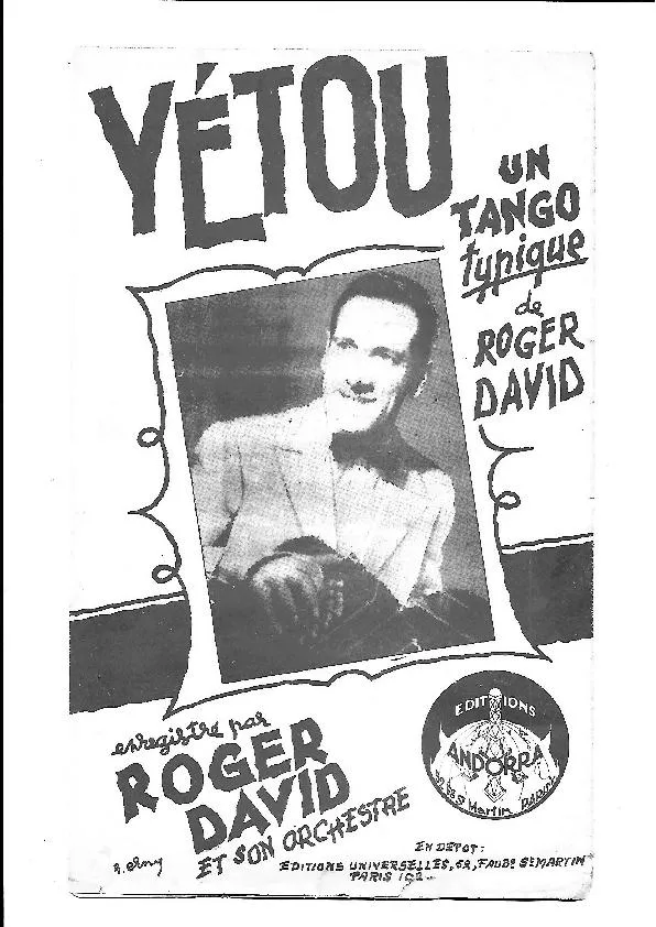 télécharger la partition d'accordéon Yétou (Tango Typique) au format PDF