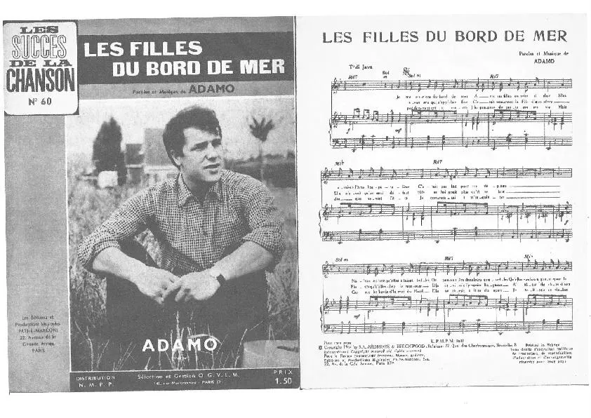 télécharger la partition d'accordéon Les filles du bord de mer (Java) au format PDF