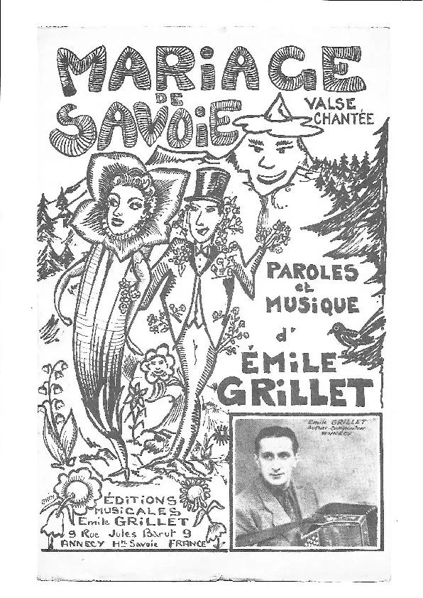 télécharger la partition d'accordéon Mariage de Savoie (Valse Tyrolienne Chantée) au format PDF