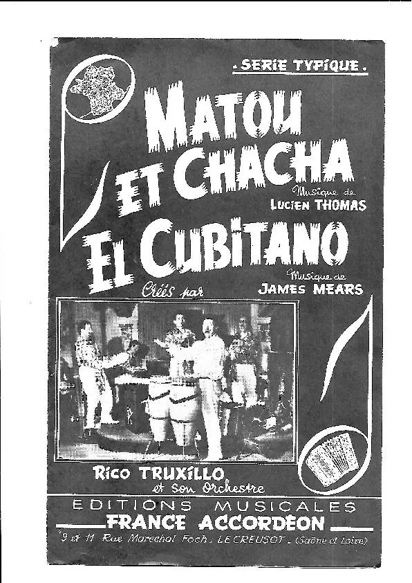 télécharger la partition d'accordéon El Cubanito (Créé par : Rico Truxillo et son orchestre) (Orchestration) (Cha Cha Cha) au format PDF