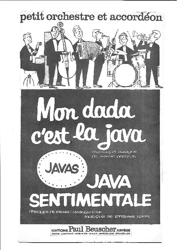 télécharger la partition d'accordéon Mon dada C'est la java (Orchestration) au format PDF