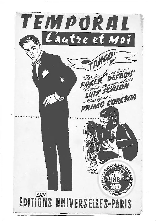 télécharger la partition d'accordéon Temporal (L'autre et moi) (Orchestration Complète) (Tango) au format PDF