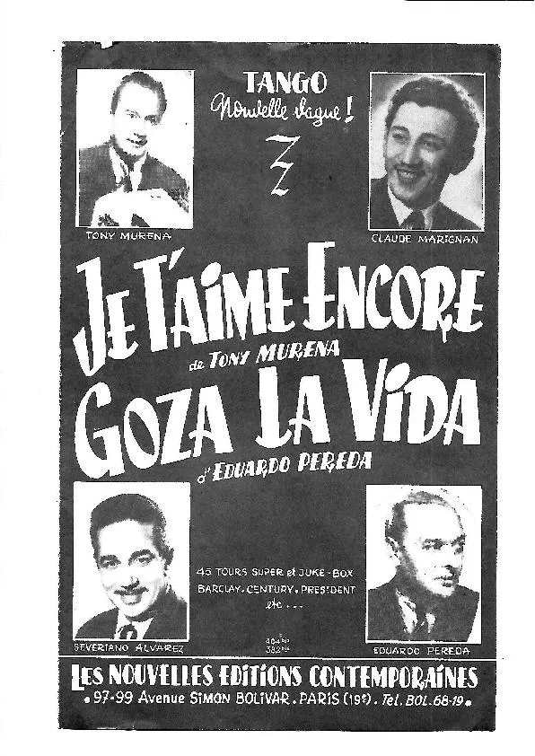 télécharger la partition d'accordéon Gozar la vida (Tango Typique Chanté) au format PDF