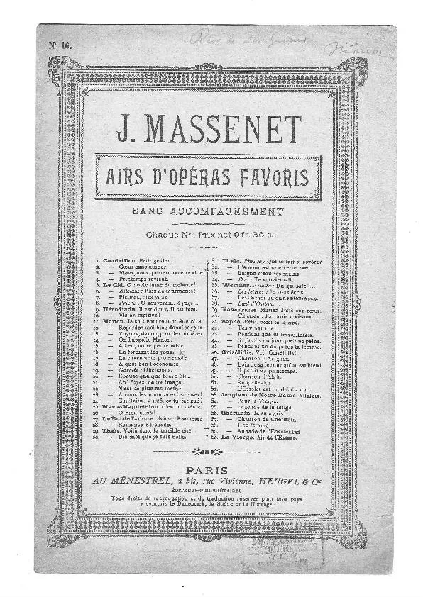 télécharger la partition d'accordéon Manon Acte II : Le rêve de Des Grieux (Chant : Jean-Alexandre Talazac) (Opéra) au format PDF