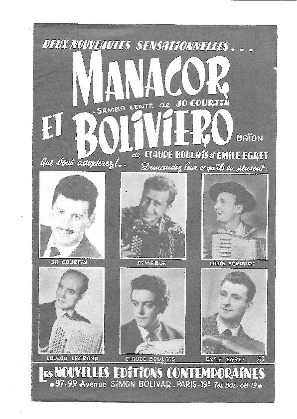 télécharger la partition d'accordéon Boliviero (Orchestration) (Baïon) au format PDF