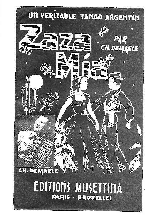 télécharger la partition d'accordéon Zaza Mia (Orchestration) (Tango Argentin) au format PDF